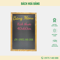 Bảng Menu Đen Treo Tường