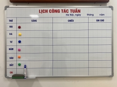 Bảng Lịch Công Tác Từ Trắng