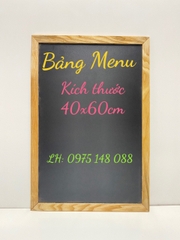 Bảng Menu Đen Treo Tường