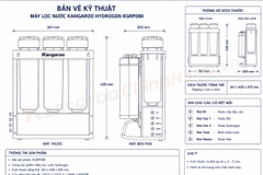 Máy lọc nước Kangaroo Hydrogen KGRP08K 8 lõi lọc