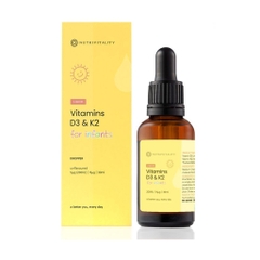 Vitamin D3 & K2 Mk7 Nutrivitality Better you 30ml - Anh