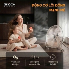 QUẠT SÀN KIM LOẠI GKÖCH W-FF1815G 18