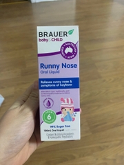 Tặng Siro trị sổ mũi Runny Nose Brauer 100ml - ÚC date 10/26