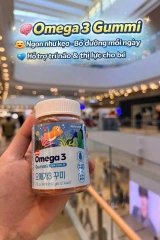 Kẹo Dẻo Hỗ Trợ Phát Triển Trí Não Naturalize Omega-3 Gummi Vị Cam - Chanh Cho Bé 3Y+ 60 Viên- Hàn Quốc
