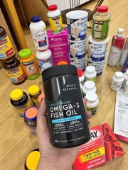 VIÊN UỐNG OMEGA 3 SPORT RESEARCH CÁ ALASKA TỰ NHIÊN NON GMO 150 VIÊN