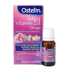 sale date t2/25 Ostelin cho trẻ sơ sinh Vitamin D3 Giọt 2,4ml - 400ui