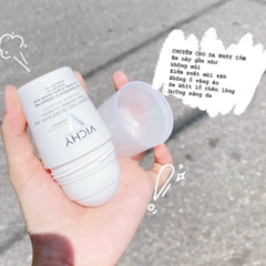 Lăn khử mùi cho da nhạy cảm Vichy trắng Deodorant 24H 50ml - Pháp