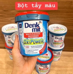 Hộp tẩy vết bẩn quần áo màu Denkmit Oxi Power 750g - Đức