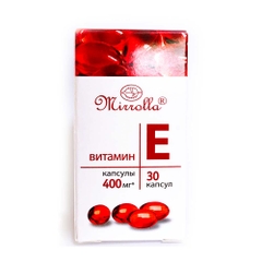 Viên uống bổ sung Vitamin E đỏ Mirrolla 30v mẫu mới- Nga