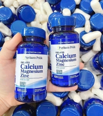 Viên uống Puritan's Pride Chelated Calcium Magnesium Zinc 100v- Mỹ