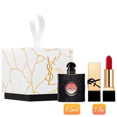 Set nước hoa YSL Black Opium mini 7.5ml + son YSL Rouge Muse mini 1.5g