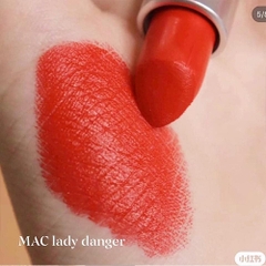 Son thỏi MAC Retro Matte Lipstick Lady Danger 607 đỏ cam - Pháp