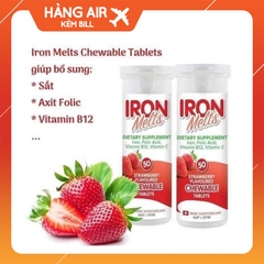 Sắt ngậm Iron Melts vị dâu 50v- Úc