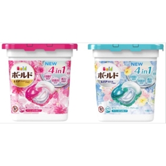 Hộp viên giặt xả Gellbold 4D 12v - Nhật