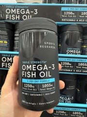 VIÊN UỐNG OMEGA 3 SPORT RESEARCH CÁ ALASKA TỰ NHIÊN NON GMO 150 VIÊN