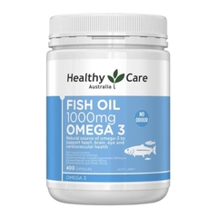 Dầu cá Fish Oil 1000MG Omega 3 Healthy Care 400v - úc