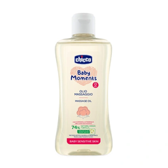 Dầu massage Chicco chiết xuất hạt bông 0M+ 200ml- Ý
