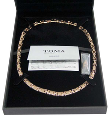 Vòng cổ điều hoà huyết áp Toma nam 9MF vàng 24k- Nhật: