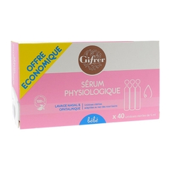 Nước muối sinh lý Gifrer hồng 40 ống x 5ml - Pháp