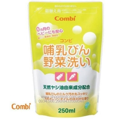 Nước Rửa Bình Sữa Và Rau Củ Combi Dạng Túi 250ml - Nhật