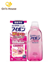 Nước rửa mắt Kobayashi Eyebon W Vitamin màu hồng rửa sạch sâu bụi bẩn 500ml - Nhật