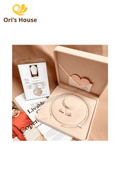 Set vòng cổ+ bông tai ngọc trai baby 4 ly