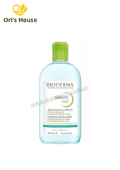 Tẩy trang Bioderma xanh cho da dầu, mụn 500ml- Pháp