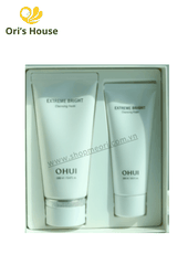 Set sữa rửa mặt trắng da Ohui Bright Cleaning Foam Special 160ml +100ml- Hàn