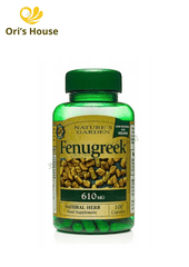 Viên uống lợi sữa Nature's Garden Fenugreek 610mg (100 viên) - Anh