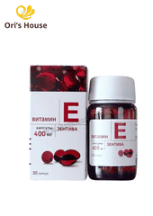 Viên uống Vitamin E đỏ Zentiva 400mg (mẫu lọ thủy tinh)- Nga
