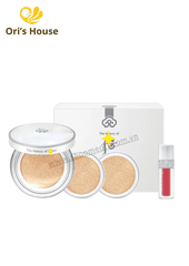 Set phấn nước Whoo trắng da (1 hộp phấn 13g +1 son kem 18 +2 lõi thay thế)