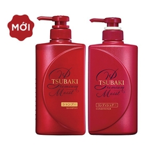 Cặp gội xả Tsubaki màu đỏ premium moist 490ml - Nhật