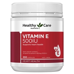 Viên Uống Bổ Sung Vitamin E 500IU Healthy Care - Úc