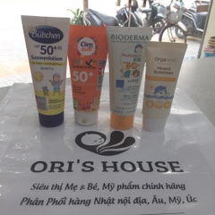 Kem chống nắng cho bé