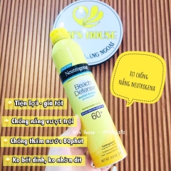 Xịt chống nắng Neutrogena Beach Defense SPF60+ 240g - Mỹ