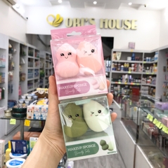 Set 2 bông mút tán nền Habaria