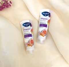 Kem dưỡng tay Aura Beauty Vitamin Boost chiết xuất gừng và quả sung 75ml -NGA