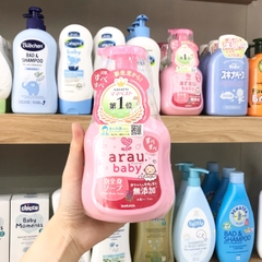 Sữa tắm gội cho bé Arau Baby tạo bọt 450ml- Nhật