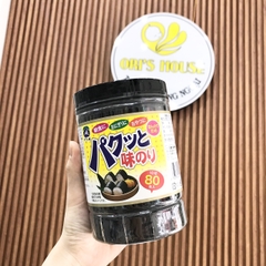 Rong biển sấy khô ăn liền Pakutto Nori 80 miếng 26g - Nhật