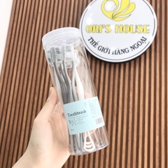 Set 8 bàn chải đánh răng 2 đầu, có cạo rơ lưỡi- Trung