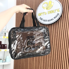 Set 3 túi đựng mỹ phẩm, dụng cụ trang điểm trong suốt, chống nước