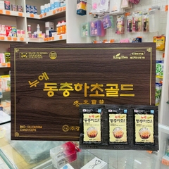 Đông trùng hạ thảo hộp gỗ đen dạng nước 60 gói- Hàn