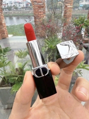 Son Thỏi Dior 777 Fahrenheit Velvet Finish Mini Màu Đỏ Cam 1.5g nobox- Pháp