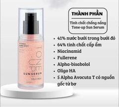 Tinh Chất Chống Nắng Nâng Tone Vely Vely Vitamin Dark Spot Tone Up Sun Serum SPF50+ PA++++ 30ml- Hàn Quốc
