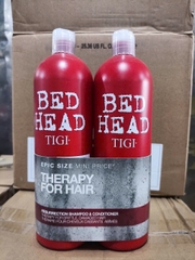 Cặp gội xả TIGI đỏ hư tổn cấp độ 3 750ml - Anh