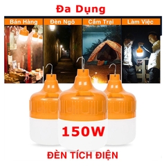 Bóng Đèn Tích Điện 150W Có Móc Treo Tiện Lợi
