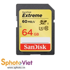 Thẻ nhớ Sandisk SDHC Extreme 64GB 60mb/s