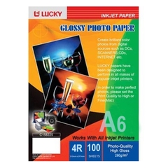 Giấy in ảnh Glossy RC Lucky 4R 10x15 260g chính hãng
