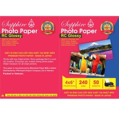 Giấy in ảnh SAPPHIRE RC 240g A6 10x15