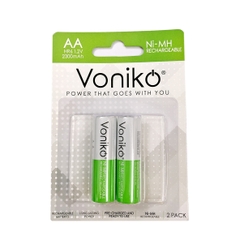 Pin sạc VONIKO USA AA HR6 1,2v 2300mAh vỉ 2 viên